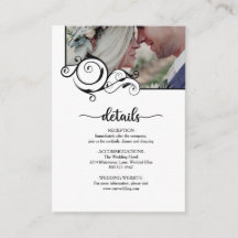 Elegant Calligraphy Photo Details Wedding
