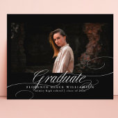 Elegant Calligraphy Photo High School Afstuderen A