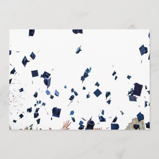 Elegant Calligraphy Photo High School Afstuderen Aankondiging (Achterkant)