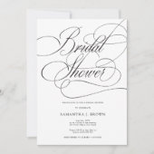 Elegant Calligraphy Photo minimalist Vrijgezellenf Kaart (Voorkant)