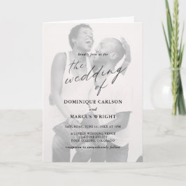 Elegant Calligraphy Photo Modern Wedding