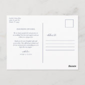 Elegant Calligraphy Photo Weddenschap Bedankt Briefkaart (Achterkant)