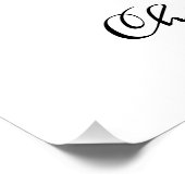 Elegant Calligraphy Photo Wedding Welcome Perfect Poster (Hoek)