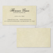 Elegant Calligraphy Professional Visitekaartje (Voorkant / Achterkant)