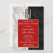 Elegant Calligraphy Rehearsal Dinner Kaart (Voorkant)