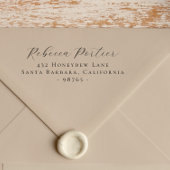 Elegant Calligraphy Return Address Zelfinktende Stempel