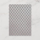 Elegant Calligraphy roos Gold Reception Informatiekaartje (Achterkant)