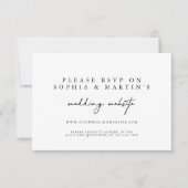 Elegant Calligraphy RSVP Online Wedding Website (Voorkant)