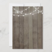 Elegant Calligraphy Rustic Wedding Invitation Kaart (Achterkant)