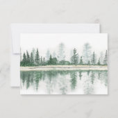 Elegant Calligraphy Rustic Wedding RSVP Kaart (Achterkant)