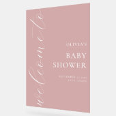Elegant Calligraphy Script Baby shower Welkom Acryl Bord (Hoek)