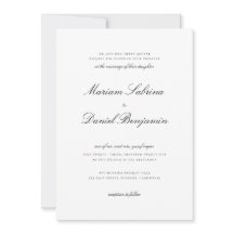 Elegant Calligraphy Script Black and White Wedding