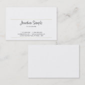 Elegant Calligraphy Script Gold Design Luxe Visitekaartje (Voorkant / Achterkant)