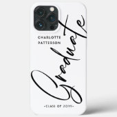 Elegant Calligraphy Script Graduation Graduate Case-Mate iPhone Case (Achterkant)