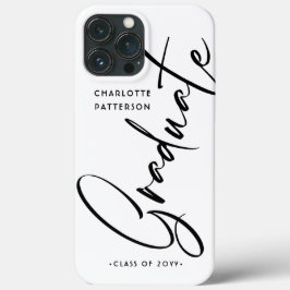Elegant Calligraphy Script Graduation Graduate Case-Mate iPhone Case