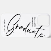 Elegant Calligraphy Script Graduation Graduate Case-Mate iPhone Case (Achterkant (horizontaal))