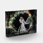 Elegant Calligraphy Script Love Wedding Fotoblokken<br><div class="desc">Love Elegant Calligraphy Script Weduwfotoblok</div>