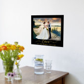 Elegant Calligraphy Script Love Weduwfoto Gold Folie Afdrukken (Laag (Keuken))