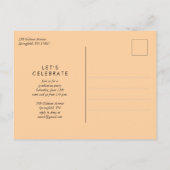 Elegant Calligraphy Script Photo Afstuderen Uitnodiging Briefkaart (Achterkant)