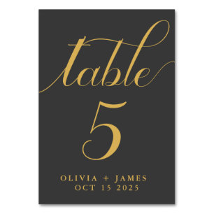 Elegant Calligraphy Script Photo Gold Wedding Kaart