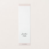 Elegant Calligraphy Script Professional Modern Visitekaartje (Buitenkant ongevouwen)