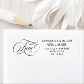 Elegant Calligraphy Script Return Address Labels (Insitu)
