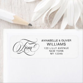 Elegant Calligraphy Script Return Address Labels
