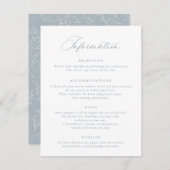 Elegant Calligraphy Script Weddeninformatie Kaart (Voorkant / Achterkant)