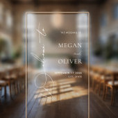 Elegant Calligraphy Script Weddenschap Welkom Raamsticker