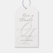 Elegant Calligraphy Script Wedding Cadeaulabel (Voorkant)