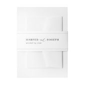 Elegant Calligraphy Script Wedding Invitation Uitnodigingen Wikkel (Voorkant Voorbeeld)