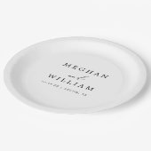 Elegant Calligraphy Script Wedding Papieren Bordje (Gekanteld)