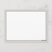 Elegant Calligraphy Script Wedding Reception Briefkaart (Achterkant)