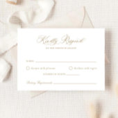 Elegant Calligraphy Script Wedding RSVP Kaart