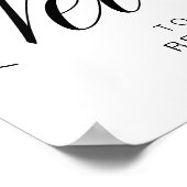 Elegant Calligraphy Script Welkome Weddenschap Poster (Hoek)