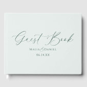Elegant Calligraphy Simple Couples Wedding Gastenboek (Voorkant)