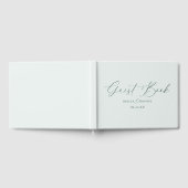 Elegant Calligraphy Simple Couples Wedding Gastenboek (Volledig)
