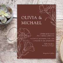 Elegant Calligraphy Simple Minimalist Wedding