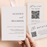 Elegant Calligraphy Simple Wedding Kaart<br><div class="desc">Elegant Calligraphy Simple Wedding Invitations</div>