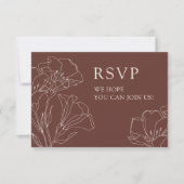 Elegant Calligraphy Simple Wedding RSVP Kaart (Voorkant)