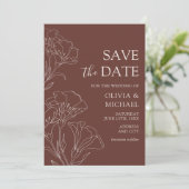 Elegant Calligraphy Simple Wedding Save the Dates Kaart (Staand voorkant)