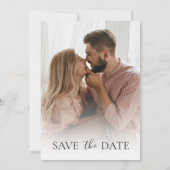 Elegant Calligraphy Simple Wedding Save the Dates Kaart (Achterkant)