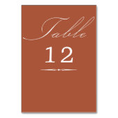 Elegant Calligraphy Terracotta Wedding Kaart (Voorkant)