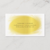 Elegant Calligraphy Trendy Gold Kijk Classy Luxury Visitekaartje (Achterkant)