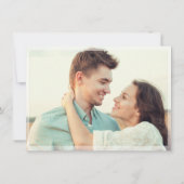 Elegant Calligraphy Wedding 2 FOTO Save the Date (Achterkant)