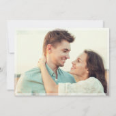 Elegant Calligraphy Wedding 2 FOTO Save the Date (Achterkant)