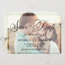 Elegant Calligraphy Wedding 2 FOTO Save the Date