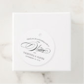 Elegant Calligraphy Wedding Bedankjes Labels (In situ)