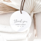 Elegant Calligraphy Wedding Bedankt Bedankjes Labels