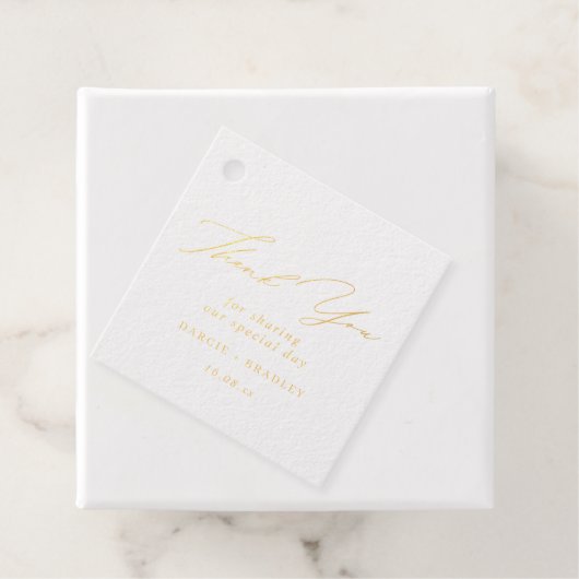 Elegant Calligraphy Wedding Bedankt Bedankjes Labels (Met doos)